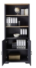 Regal-Set >Jasmin< in Graphit - 258x204x38cm (BxHxT)