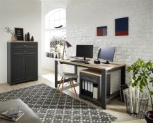 Büro-Set >Jasmin< (3-teilig) in Graphit