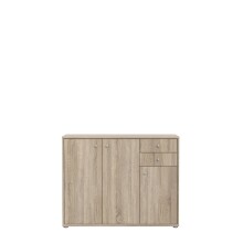 Kommode >Tembi< in Sonoma Eiche - 108,8x111,1x34,8cm (BxHxT)