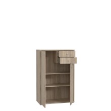 Kommode >Tembi< in Sonoma Eiche - 73,7x111,1x34,8cm (BxHxT)