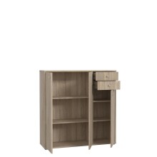Kommode >Tembi< in Sonoma Eiche - 108,8x85,5x34,8cm (BxHxT)
