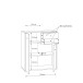 Kommode >Tembi< in Sonoma Eiche - 73,7x85,5x34,8cm (BxHxT)
