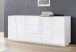 Sideboard >Viterbo< in Weiß-Hochglanz - 220x86x43cm (BxHxT)