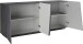 Sideboard >Viterbo< in Schiefer Nachbildung - 200x86x43cm (BxHxT)