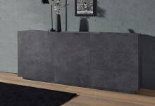 Sideboard >Viterbo< in Schiefer Nachbildung - 180x86x43cm (BxHxT)