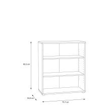 Regal >Tembi< in Sonoma Eiche - 73,7x85,5x34,8cm (BxHxT)