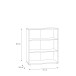 Regal >Tembi< in Sonoma Eiche - 73,7x85,5x34,8cm (BxHxT)