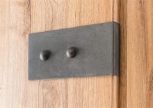 Kleiderschrank >Cheston< in Plankeneiche - 135x198x58cm (BxHxT)