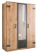 Kleiderschrank >Cheston< in Plankeneiche - 135x198x58cm (BxHxT)