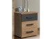 Nachtkommode >Cheston< in Plankeneiche - 46x55x40cm (BxHxT)