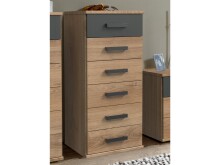 Kommode >Cheston< in Plankeneiche - 46x103x40cm...