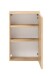 Hängeschrank >Oulu< in Glas Weiß - 40x64x20cm (BxHxT)