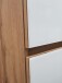 Hängeschrank >Oulu< in Glas Weiß - 40x64x20cm (BxHxT)