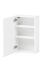 Hängeschrank >Kopenhagen< in Matt Weiß - 40x64x20cm (BxHxT)