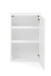 Hängeschrank >Kopenhagen< in Matt Weiß - 40x64x20cm (BxHxT)