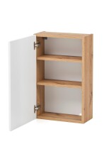 Hängeschrank >Kopenhagen< in Matt Weiß - 40x64x20cm (BxHxT)