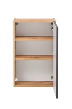 Hängeschrank >Kopenhagen< in Matt Grau - 40x64x20cm (BxHxT)