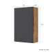 Hängeschrank >Kopenhagen< in Matt Grau - 40x64x20cm (BxHxT)