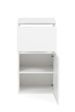 Unterschrank >Kopenhagen< in Matt Weiß - 40x79x35cm (BxHxT)