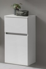 Unterschrank >Kopenhagen< in Matt Weiß - 40x79x35cm (BxHxT)