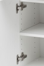 Midischrank >Kopenhagen< in Matt Weiß - 40x130x35cm (BxHxT)