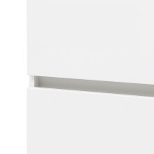 Midischrank >Kopenhagen< in Matt Weiß - 40x130x35cm (BxHxT)