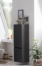 Midischrank >Kopenhagen< in Matt Grau - 40x130x35cm (BxHxT)