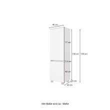 Midischrank >Kopenhagen< in Wotaneiche - 40x130x35cm (BxHxT)