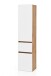 Seitenschrank >Kopenhagen< in Matt Weiß - 40x180x35cm (BxHxT)