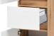 Seitenschrank >Kopenhagen< in Matt Weiß - 40x180x35cm (BxHxT)