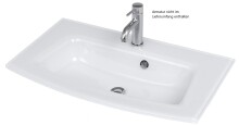 Waschtisch-Set >Kopenhagen< in Matt Weiß - 80x53x49cm (BxHxT)