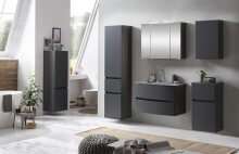 Waschtisch-Set >Kopenhagen< in Matt Grau - 80x53x49cm (BxHxT)