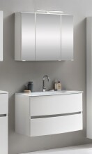 Badezimmer-Set >Kopenhagen< in Matt Weiß - 80x200x49cm (BxHxT)