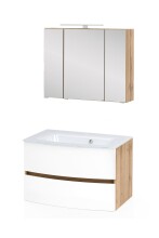 Badezimmer-Set >Kopenhagen< in Matt Weiß -...