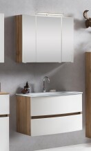 Badezimmer-Set >Kopenhagen< in Matt Weiß - 80x200x49cm (BxHxT)