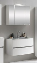 Badezimmer-Set >Kopenhagen< in Matt Weiß - 80x200x49cm (BxHxT)