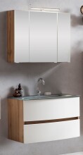Badezimmer-Set >Kopenhagen< in Matt Weiß - 80x200x49cm (BxHxT)