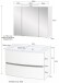 Badezimmer-Set >Kopenhagen< in Wotaneiche - 80x200x49cm (BxHxT)