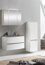 Badezimmer-Set >Kopenhagen< in Matt Weiß - 80x200x49cm (BxHxT)