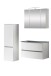 Badezimmer-Set >Kopenhagen< in Matt Weiß - 80x200x49cm (BxHxT)