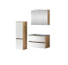 Badezimmer-Set >Kopenhagen< in Matt Weiß - 80x200x49cm (BxHxT)