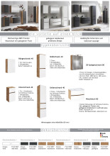 Badezimmer-Set >Kopenhagen< in Matt Weiß - 80x200x49cm (BxHxT)