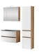 Badezimmer-Set >Kopenhagen< in Matt Weiß - 80x200x49cm (BxHxT)