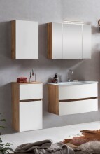 Badezimmer-Set >Kopenhagen< in Matt Weiß - 80x200x49cm (BxHxT)