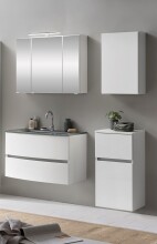 Badezimmer-Set >Kopenhagen< in Matt Weiß - 80x200x49cm (BxHxT)