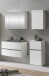 Badezimmer-Set >Kopenhagen< in Matt Weiß - 80x200x49cm (BxHxT)