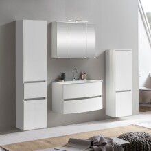 Badezimmer-Set >Kopenhagen< in Matt Weiß - 80x200x49cm (BxHxT)