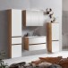 Badezimmer-Set >Kopenhagen< in Matt Weiß - 80x200x49cm (BxHxT)