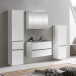 Badezimmer-Set >Kopenhagen< in Matt Weiß - 80x200x49cm (BxHxT)