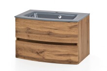 Badezimmer-Set >Kopenhagen< in Wotaneiche - 80x200x49cm (BxHxT)